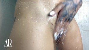 Shaving my pussy in the shower