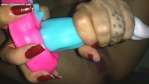 ASMR enjoying and fucking myself with my favorite toy DP plug anal