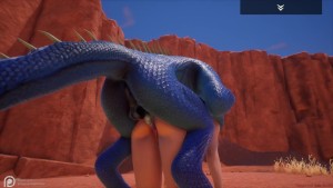 Wild Life Blue lizard scaly porn (Jenny and Corbac)