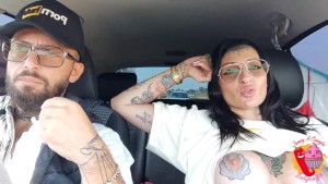 Ladymuffin e Tommy A Canaglia in giro in auto... 