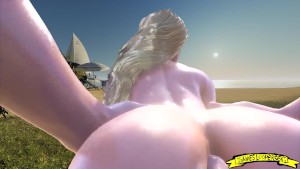 Porn Beach 3D Animation