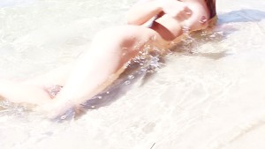 SecretCrush - Big Booty Oiled Swimsuit Teen Risky Public Stripping On Beach