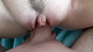 Close-up fucking and sperm on big ass