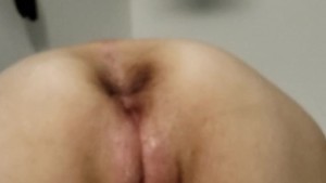 Pussy to ass. Fucked her hard in the ass and made her squirt then shot my load on her pink hole.