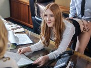 Secretary Quinn Waters Teaches The New Girl Harper Red About Their Free Use Office - FreeUse Fantasy