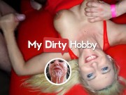 MyDirtyHobby - German gangbang with beautiful blonde