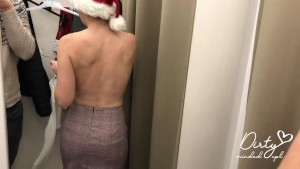Christmas shopping and sex in dressing room