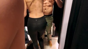 Short trip with our First Public sex. He cum in my mouth in a fitting room - Kinda Sweet