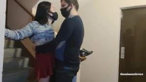 we fuck in the stairwell of a friend's building