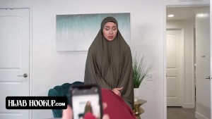 Stepmom With Hijab Lilly Hall Trains Her Cock Sucking Skills On Her Teen Stepson POV