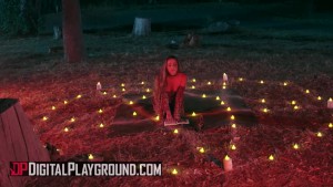 Digital Playground - PAWG Abigail Mac deepthroats cock for satan